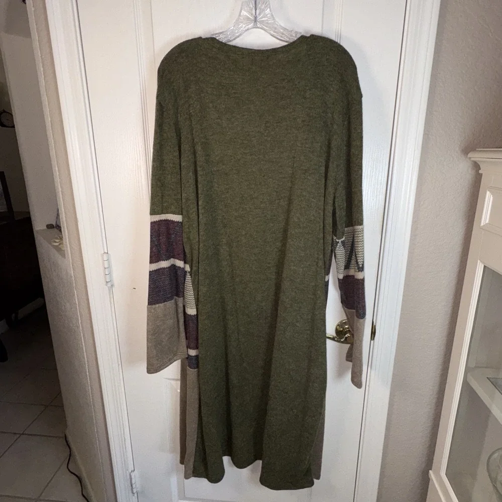 A.Again Women's‎ 3XL Duster Cardigan NWOT Warm Earth Tones Cozy